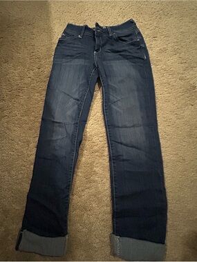Wallflower Dark Blue Straight Leg Jeans